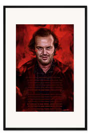 Gerahmter Kunstdruck All Work and No Play Makes Jack a Dull Boy - The Shining