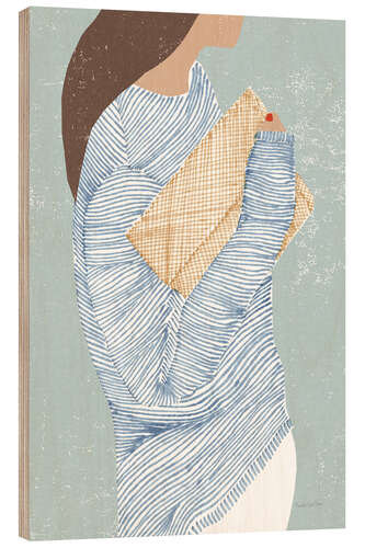 Tableau en bois Striped I