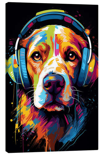 Canvas print Popart Dog