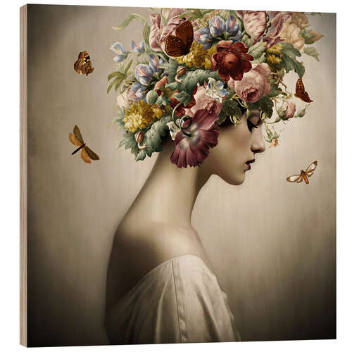 Obraz na drewnie Vintage Beauty