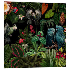 Foam board print Midnight Jungle