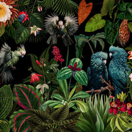 Magnettafel Mitternachts Dschungel