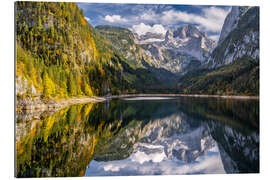 Gallery print Lake Gosause with View of the Dachstein Glacier