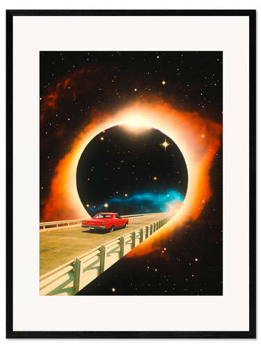 Impression artistique encadrée Cosmic Highway