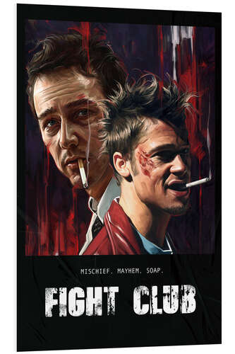 Tableau en PVC Mischief, Mayhem, Soap - Fight Club