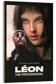 Wood print Leon The Professional (1994)