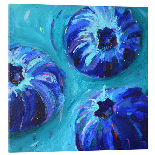 Acrylic print Blueberries