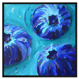 Gerahmter Kunstdruck Blaubeeren