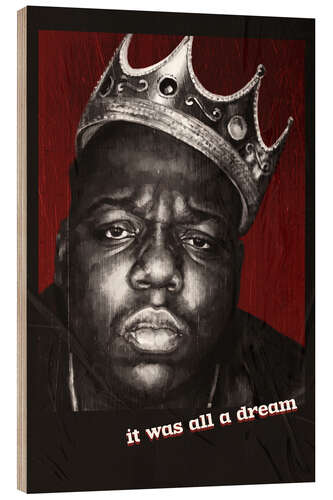 Tableau en bois Notorious BIG