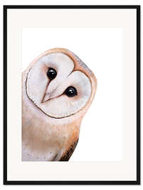 Gerahmter Kunstdruck Süße Eule