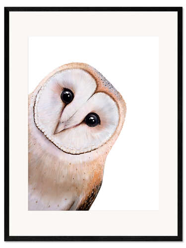 Kehystetty taidepainatus Cute Owl