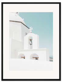 Gerahmter Kunstdruck Bells of Elegance, Santorini