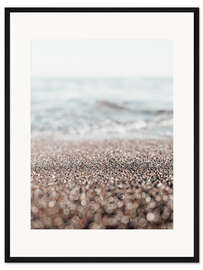 Gerahmter Kunstdruck Abstrakte Kieselpoesie