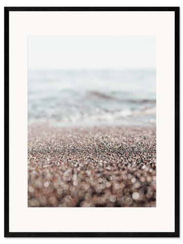 Kunsttryk i ramme Abstract Pebble Poetry