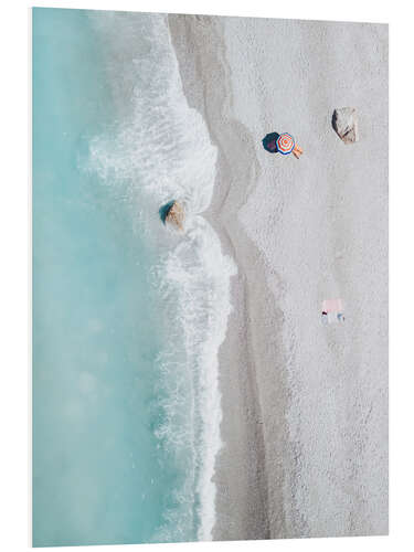 Foam board print Peaceful Beach