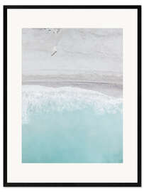 Stampa artistica con cornice Milky Blue Shores, Lalaria