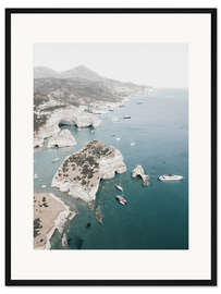 Gerahmter Kunstdruck Majestätische Küste, Milos
