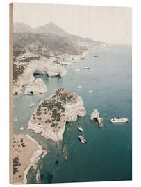 Wood print Majestic Coastline, Milos