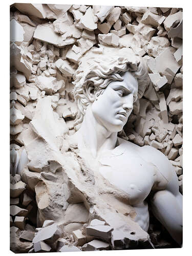 Canvastavla Cracked Legacy, Ancient Greek Sculpture