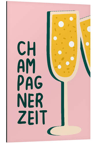 Aluminium print Champagne Time
