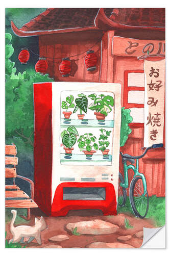 Wall sticker Plants Vending Machine