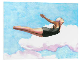 Tableau en PVC Diver in Lavender Clouds