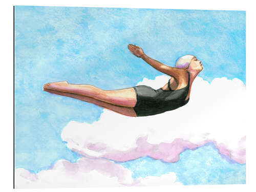 Galleriprint Diver in Lavender Clouds