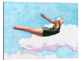 Magnettafel Diver in Lavender Clouds