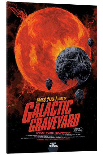 Akrylbilde Galactic Graveyard - Galaxy of Horrors