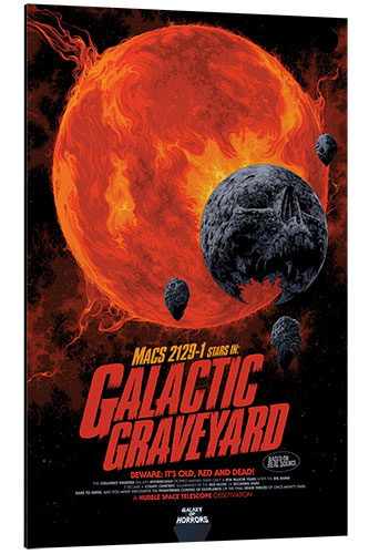 Tableau en aluminium Galactic Graveyard - Galaxy of Horrors