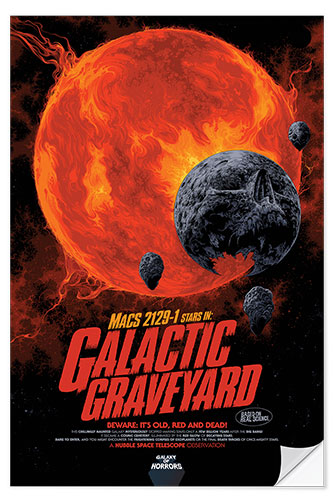 Wall sticker Galactic Graveyard - Galaxy of Horrors