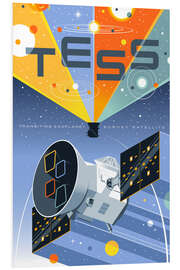 Foam board print TESS Space Telescope