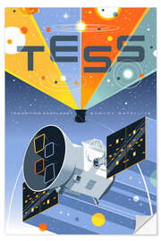 Selvklebende plakat TESS Space Telescope