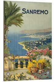 Magnettafel Die Küstenlinie von San Remo