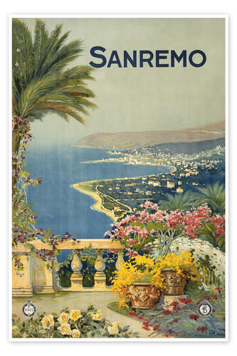 Poster The Coastline of San Remo