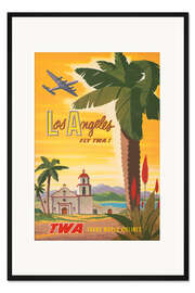 Gerahmter Kunstdruck Fly TWA to Los Angeles
