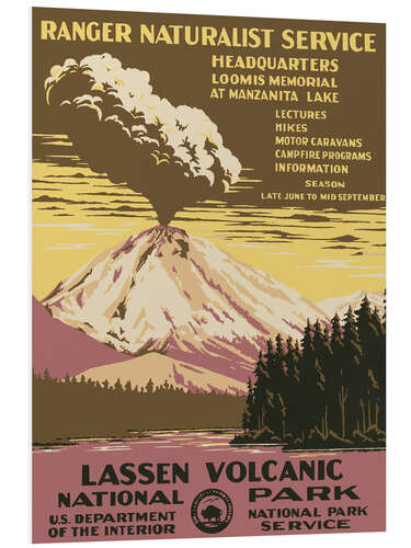 Tableau en PVC Lassen Volcanic National Park