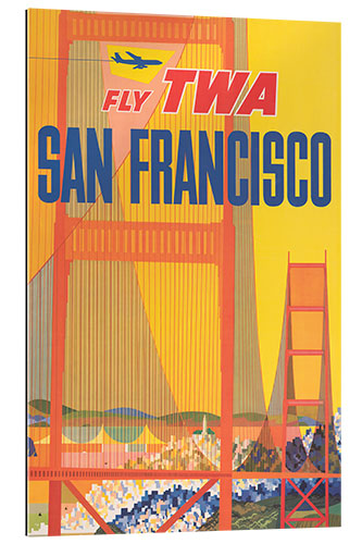 Gallery print Flight with TWA to San Francisco