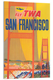 Gallery Print Flug mit TWA nach San Francisco