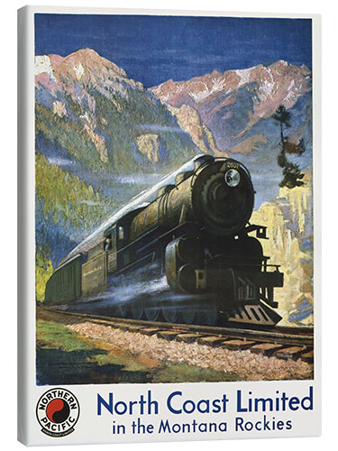 Lerretsbilde North Coast Limited in the Montana Rockies