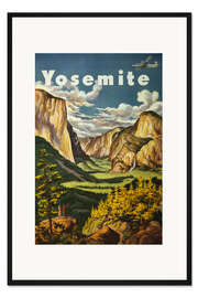 Gerahmter Kunstdruck Yosemite-Nationalpark