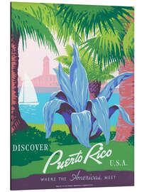 Magnettafel Palmenpark in Puerto Rico