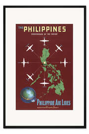 Gerahmter Kunstdruck Philippine Air Lines Flugzeuge, Manila