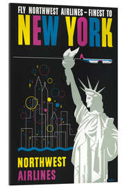 Galleriprint A Northwest Airlines Flight to New York