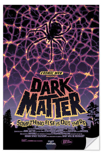 Självhäftande poster Dark Matter - Cosmic Web