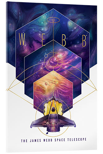 Acrylglasbild The James Webb Space Telescope