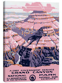 Tableau sur toile  Grand Canyon National Park - Vintage Travel Collection