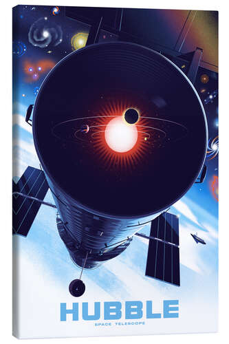 Canvas print Hubble Space Telescope