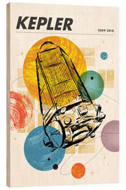 Wood print Kepler - Exoplanet Exploration - NASA
