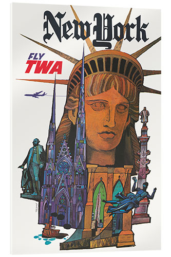 Acrylglasbild Fly TWA, New York